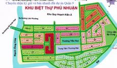 KDC Phú Nhuận, Phước Long B, Q9, chủ đất cần nhượng lại lô biệt thự giá tốt, giá 64 tr/m2
